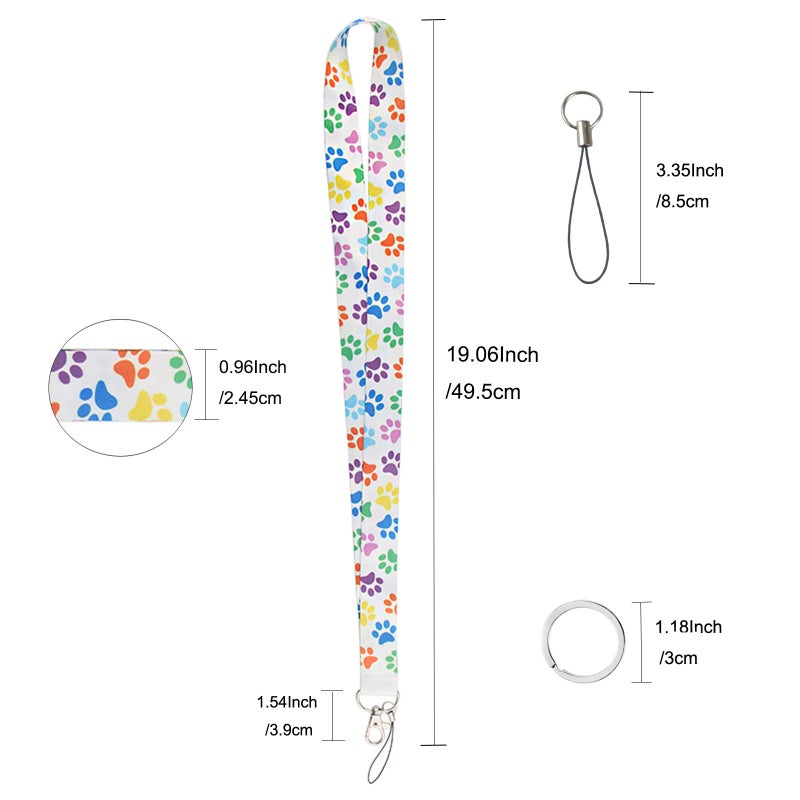 Yiflin Cute Neck Lanyard for Keys  Wallet  Id Card Holder  Cool Keychain Lanyard for Women  Men  Teacher - Image 2
